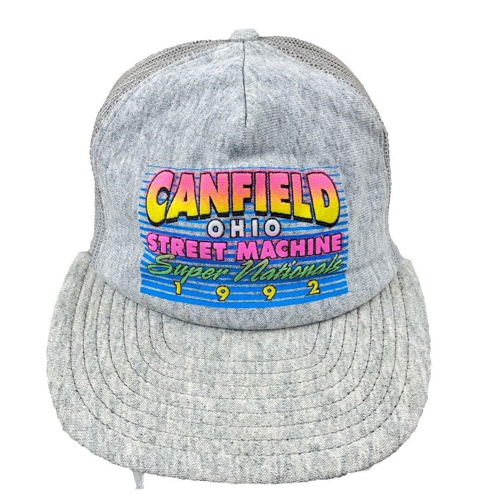 Vintage Street Machine Super Nationals Trucker Hat Cap Hot Rod Drag Racing 90s